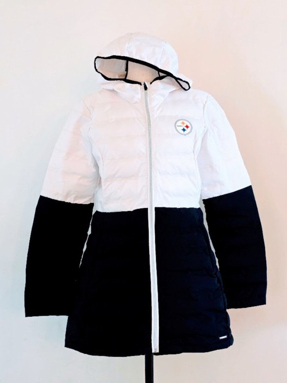 Pittsburgh Steelers MSX by Michael Strahan Willow Puffer Parka Jacket - Size Med